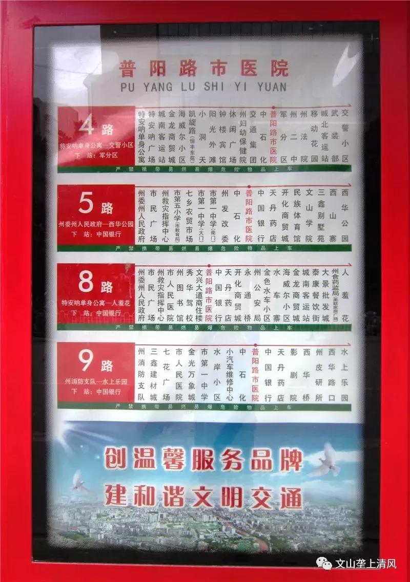 只需记住五张图，坐完文山所有公交车不用愁