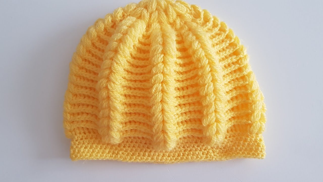 60-70岁老人帽子编织视频教程全集,儿童帽子6-12岁帽子钩针编织教程