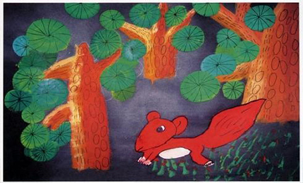 送给自闭症儿童的绘画,聋哑画画老师