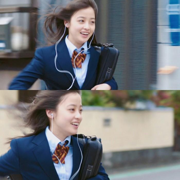 桥本环奈红框眼镜,桥本环奈可爱眼妆