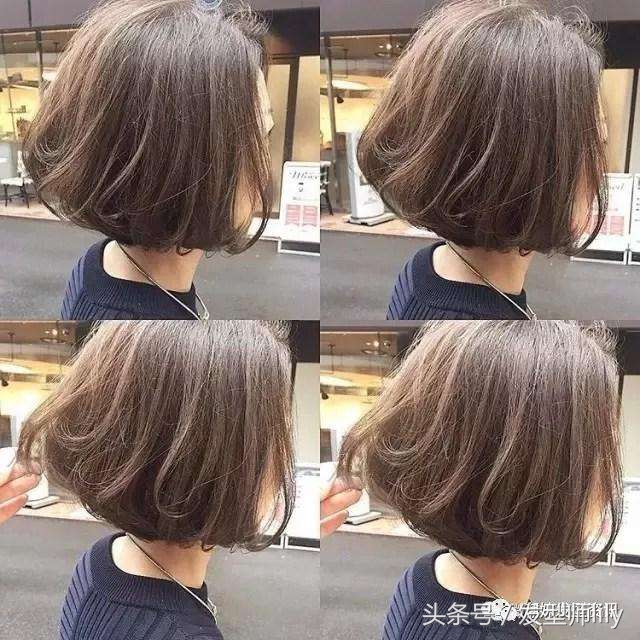 波波内扣减龄发型图片,波波短发内扣修剪教程