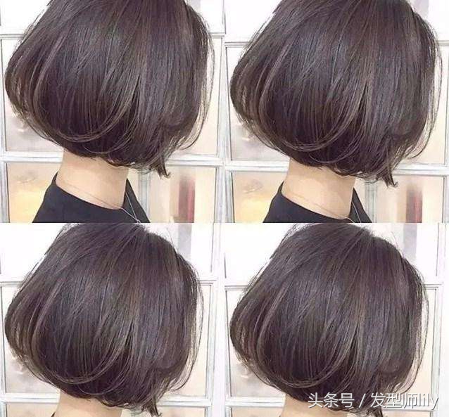 波波内扣减龄发型图片,波波短发内扣修剪教程