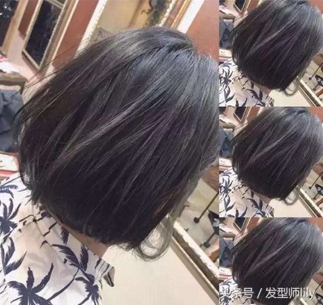 波波内扣减龄发型图片,波波短发内扣修剪教程