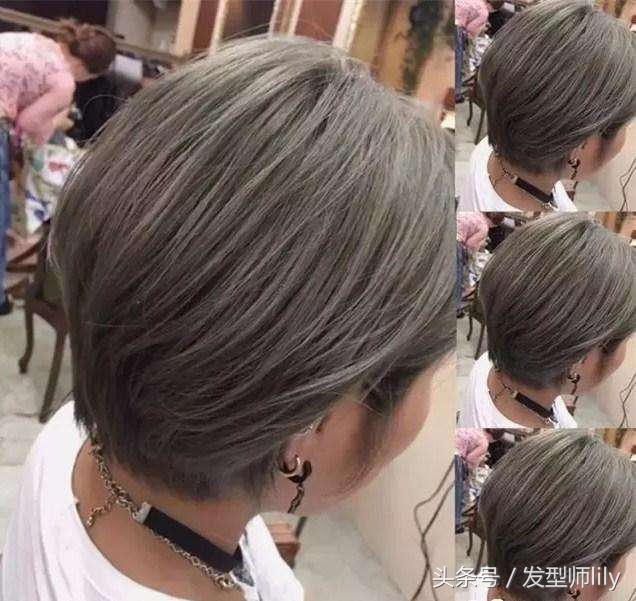 波波内扣减龄发型图片,波波短发内扣修剪教程