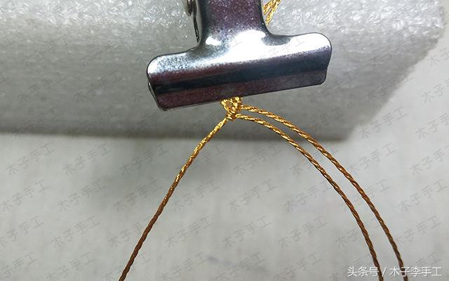 金线戒指编织法,金线编戒指教程平结
