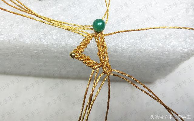 金线戒指编织法,金线编戒指教程平结