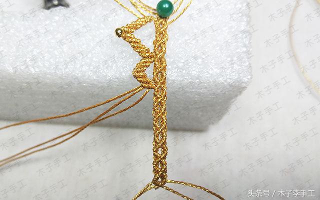 金线戒指编织法,金线编戒指教程平结