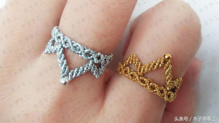 金线戒指编织法,金线编戒指教程平结