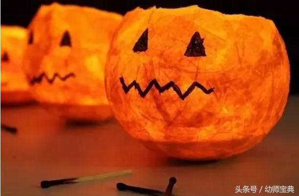 万圣节南瓜幼儿黏土手工,万圣节南瓜图片手工制作