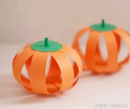 万圣节南瓜幼儿黏土手工,万圣节南瓜图片手工制作