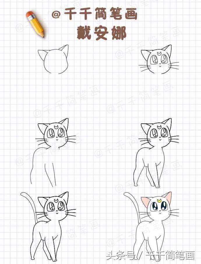 画动漫人物衣服裙子全身简笔画,画动漫人物运动和跳舞的简笔画