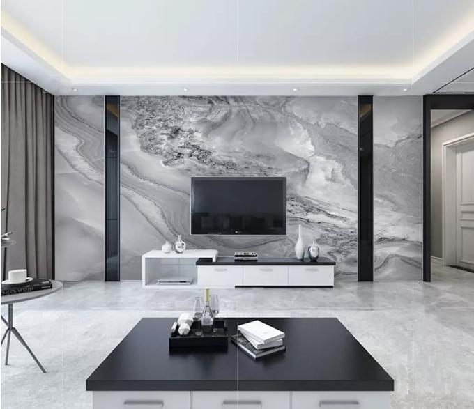 现代轻奢背景墙天然石斜纹,现代轻奢灰色背景墙效果图