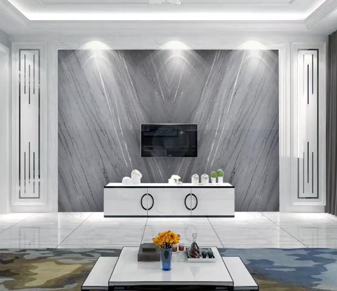现代轻奢背景墙天然石斜纹,现代轻奢灰色背景墙效果图