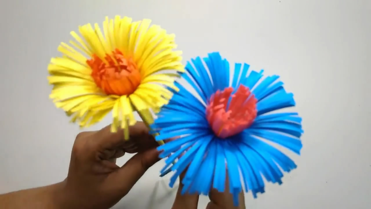 立体手工花朵贺卡图解,立体手工纸花朵制作方法