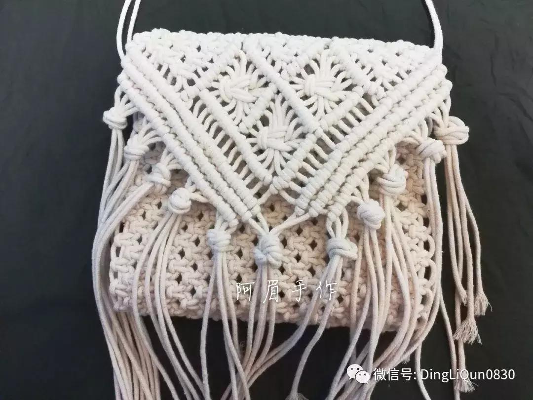 棉线手编吊灯罩教程,绳编灯罩教程