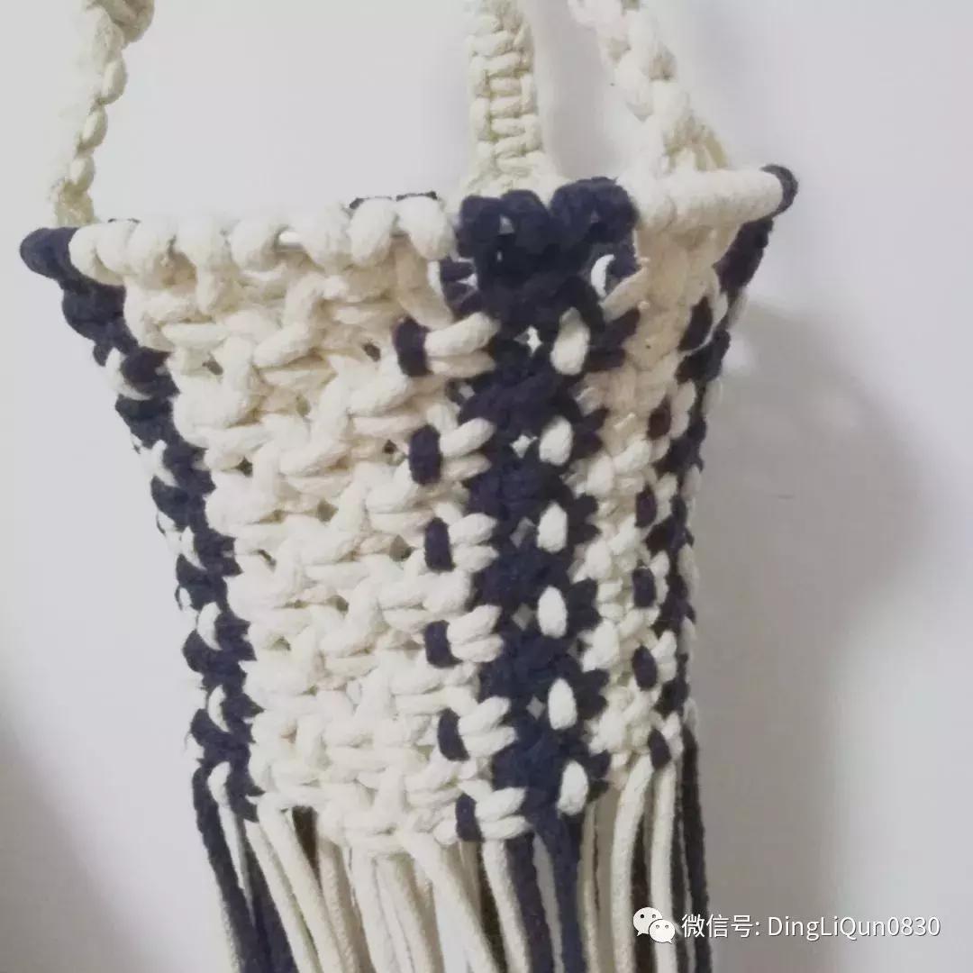 棉线手编吊灯罩教程,绳编灯罩教程