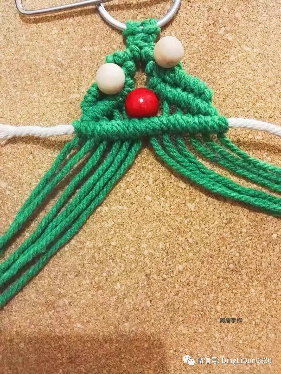 棉线手编吊灯罩教程,绳编灯罩教程