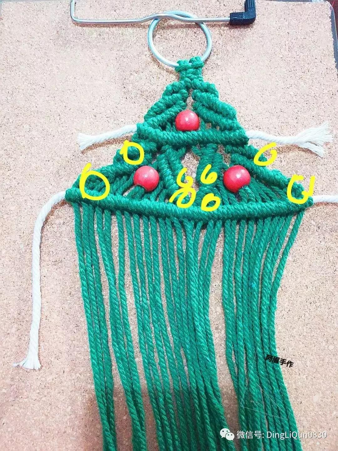 棉线手编吊灯罩教程,绳编灯罩教程