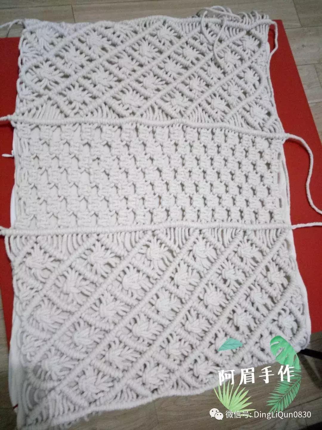 棉线手编吊灯罩教程,绳编灯罩教程