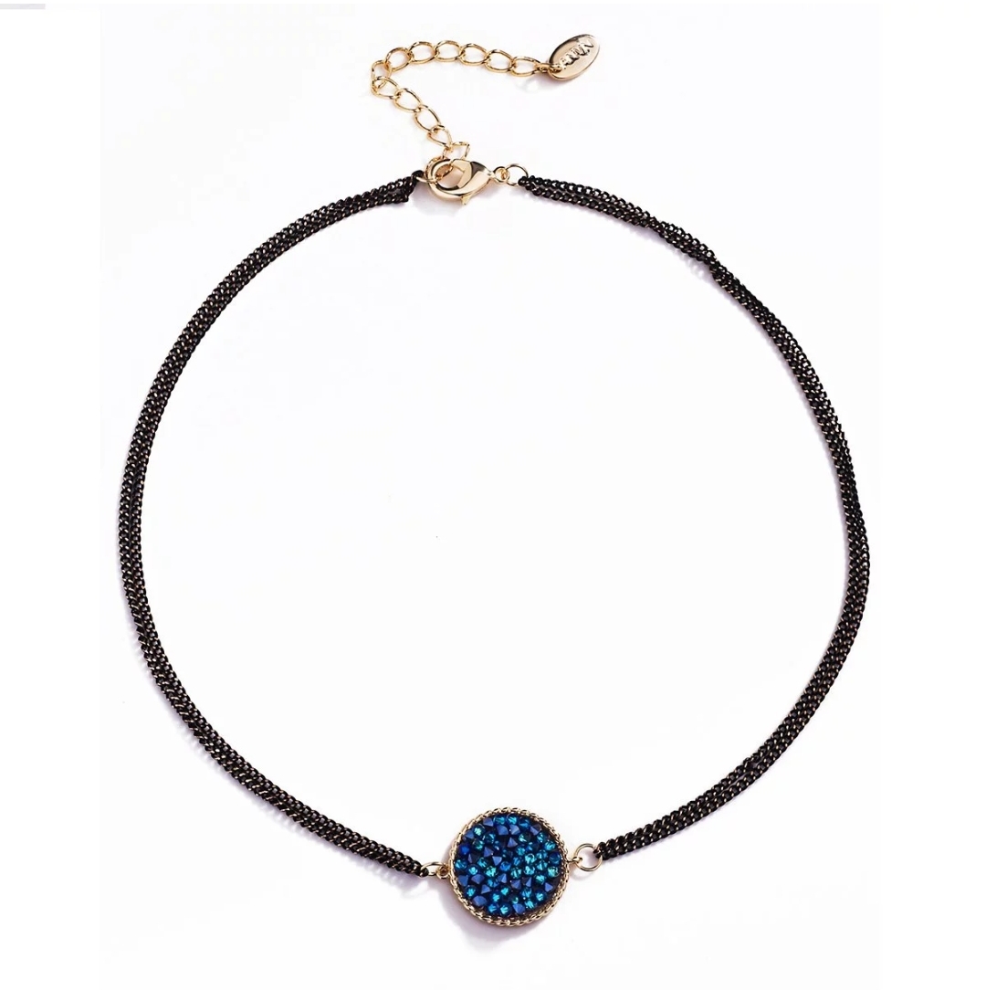 圆脸脖子短适合的锁骨链,高级时尚锁骨链百搭