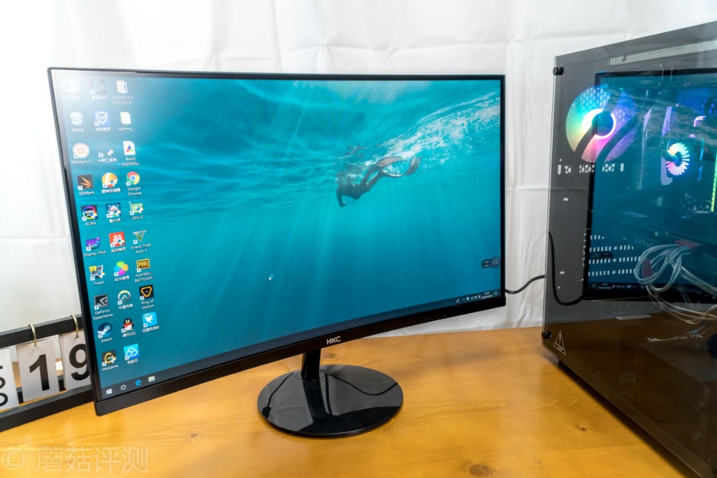 惠科27寸曲面显示器c270w拆解,惠科27qc显示器评测