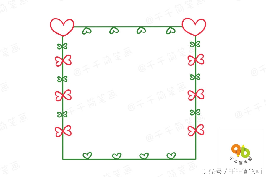 手账边框简单可爱分界线,手账中用的简易边框精美好看可爱