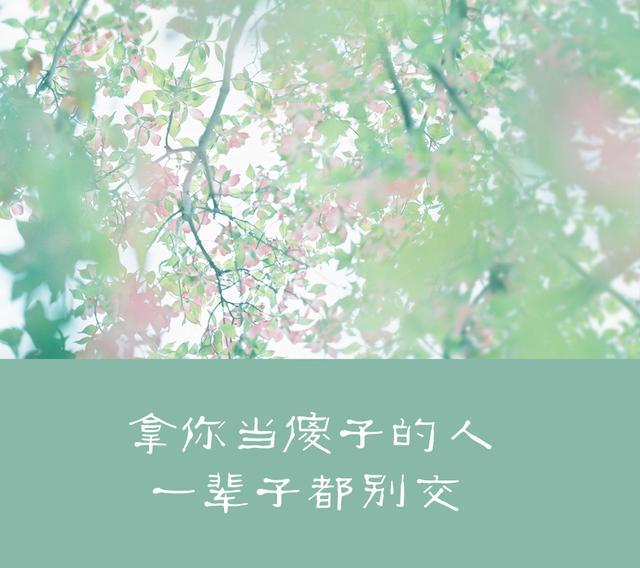 拿你当傻子的人一辈子都别交吗,拿你当傻子的人一辈子都不要深交