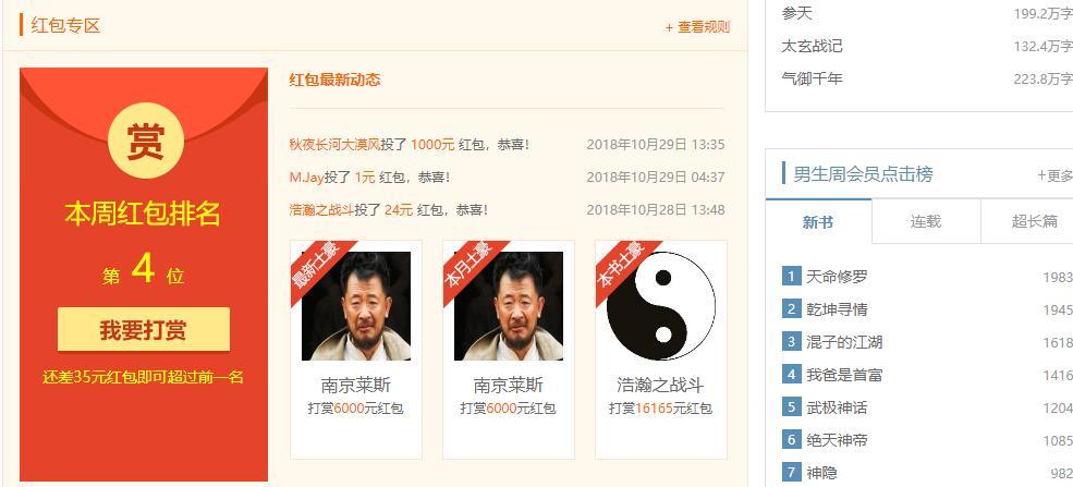 5大小说网站界面，17K的最华丽，晋江的最容易被吐槽，这家最美