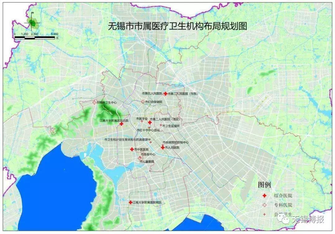 大变化:第三、第四人民医院,妇幼保健院,儿童医院,还有锡山、惠山、新吴