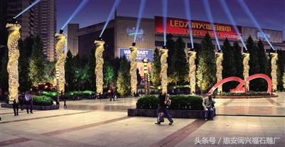 石雕龙柱造型,广场石雕龙