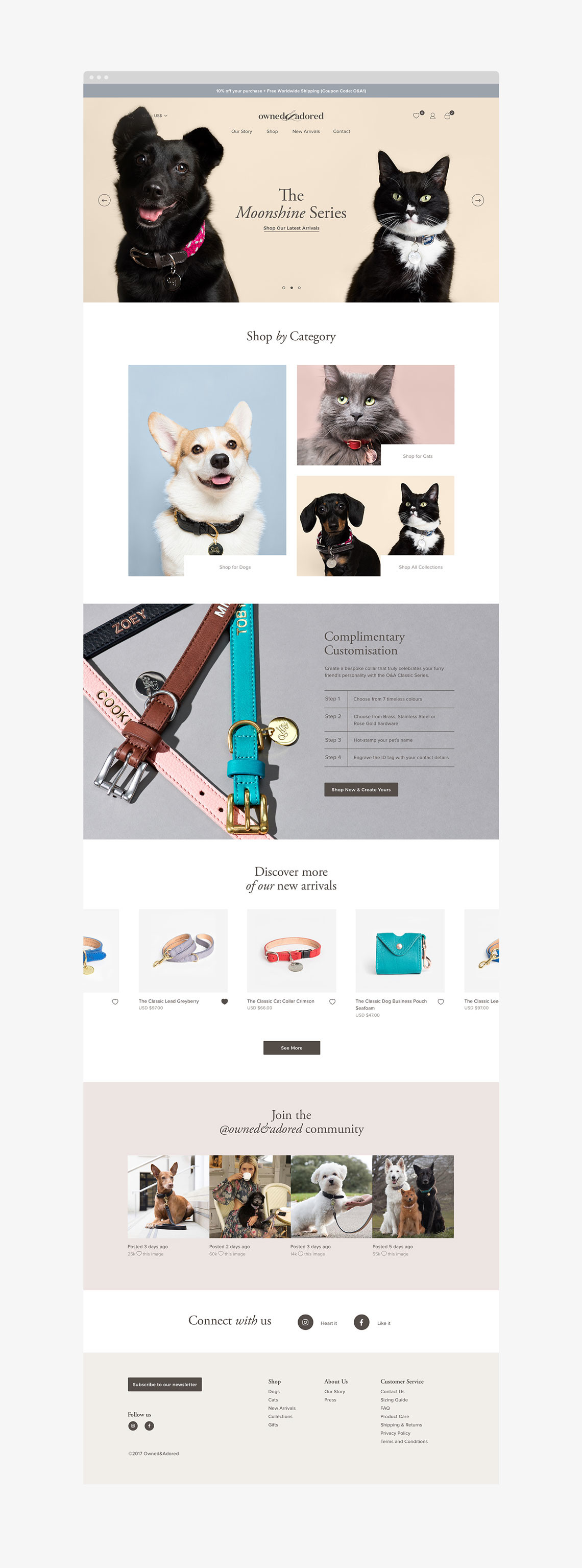 宠物项圈包装设计效果图,宠物用品包装袋设计