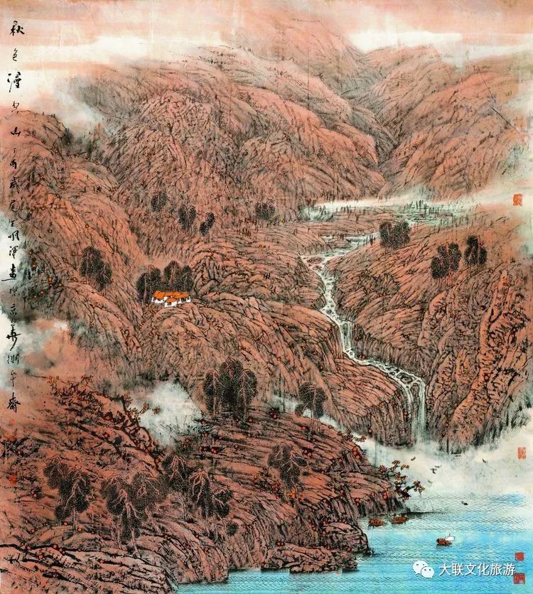 北派山水名家邀请展,荆山楚水山水作品欣赏