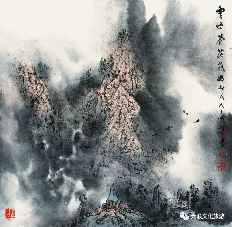 北派山水名家邀请展,荆山楚水山水作品欣赏