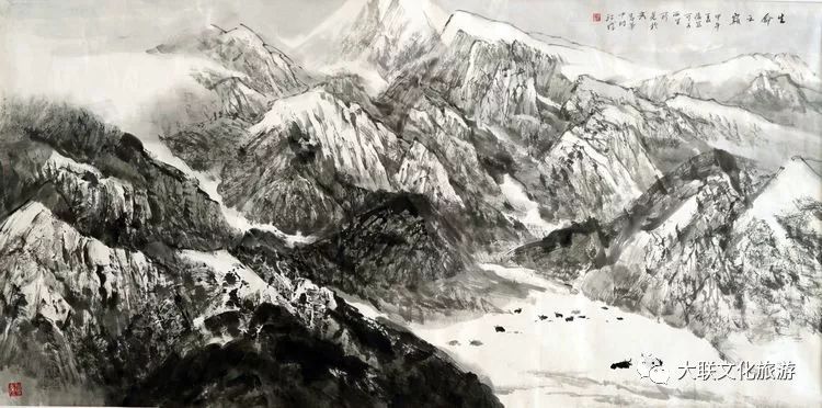 北派山水名家邀请展,荆山楚水山水作品欣赏