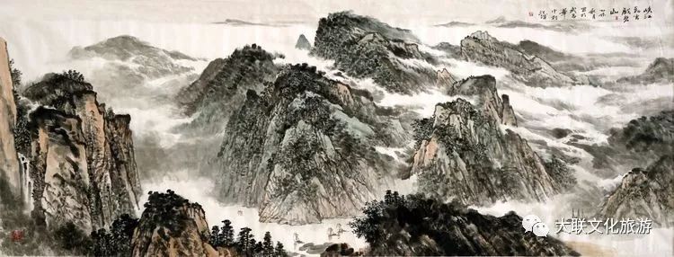 北派山水名家邀请展,荆山楚水山水作品欣赏