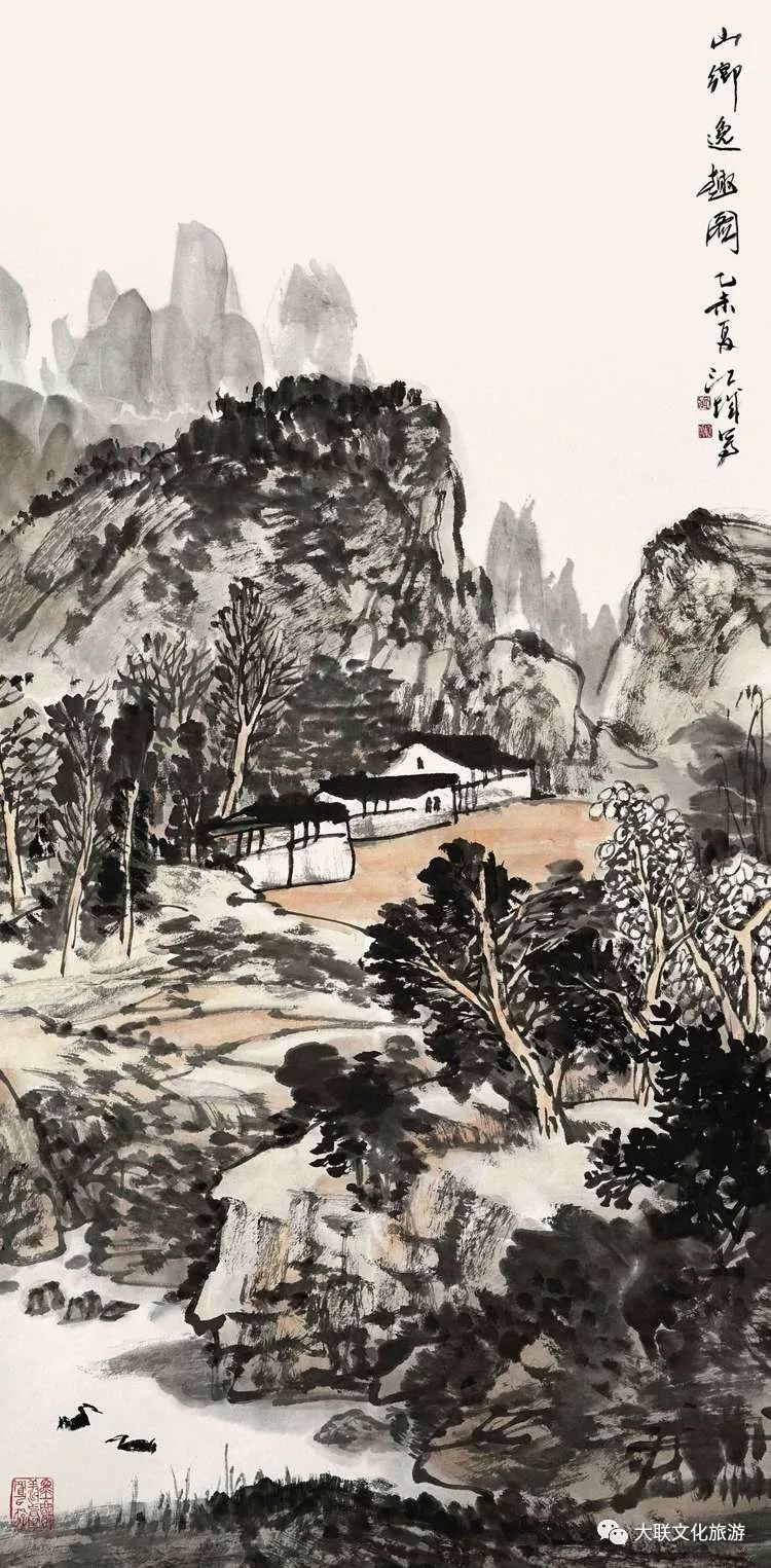 北派山水名家邀请展,荆山楚水山水作品欣赏