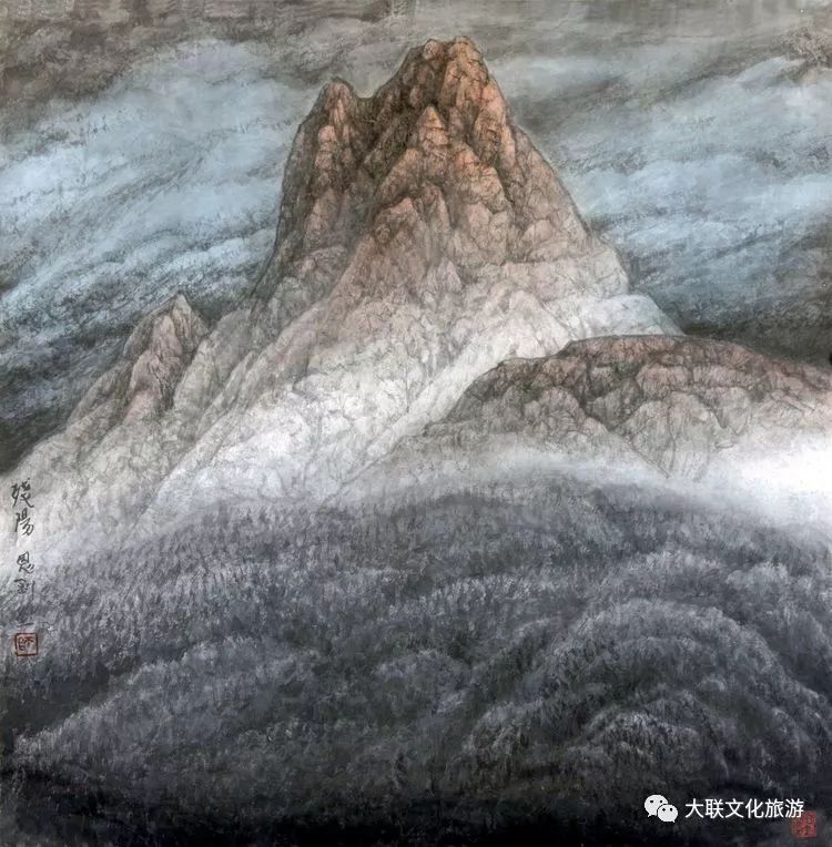 北派山水名家邀请展,荆山楚水山水作品欣赏