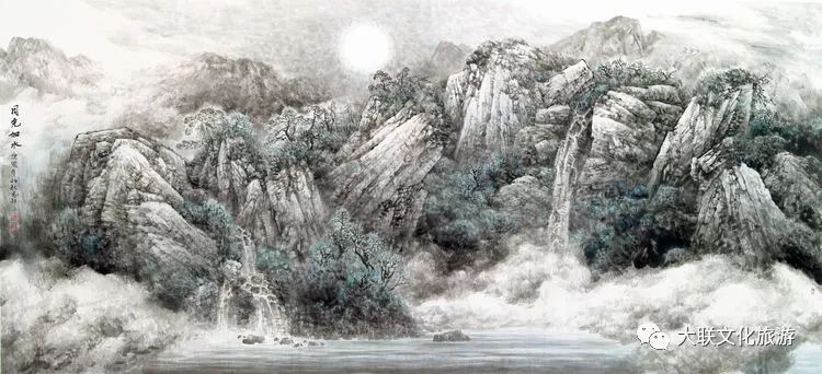 北派山水名家邀请展,荆山楚水山水作品欣赏