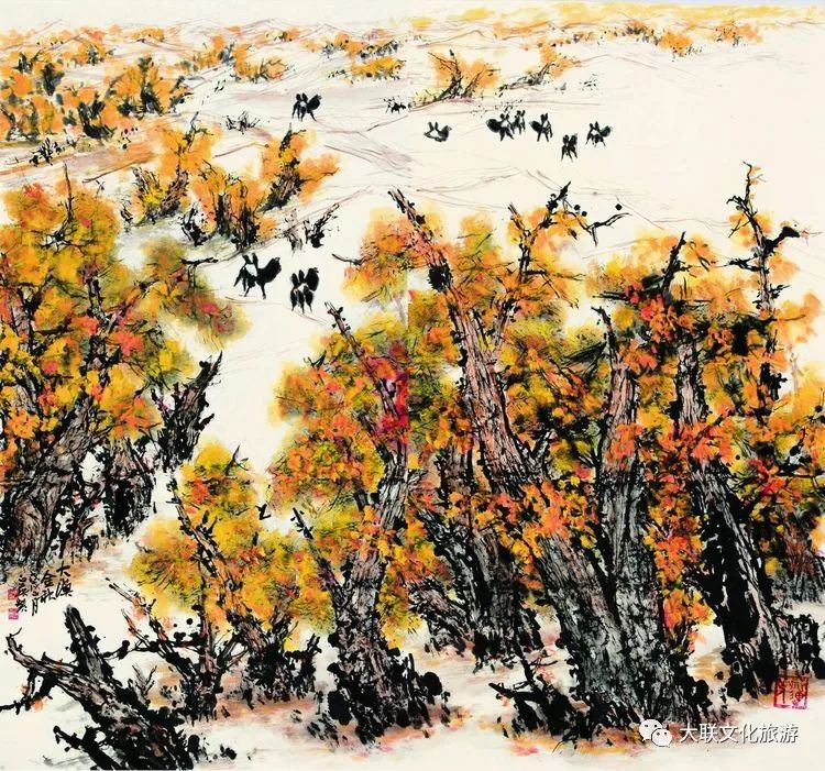 北派山水名家邀请展,荆山楚水山水作品欣赏