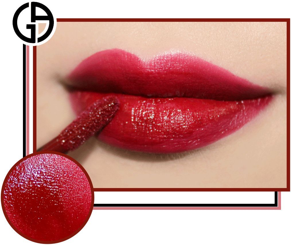 阿玛尼13水唇釉,阿玛尼四号色试色