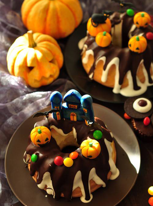 原来万圣节也可以有小蛋糕,万圣节容易做的食物