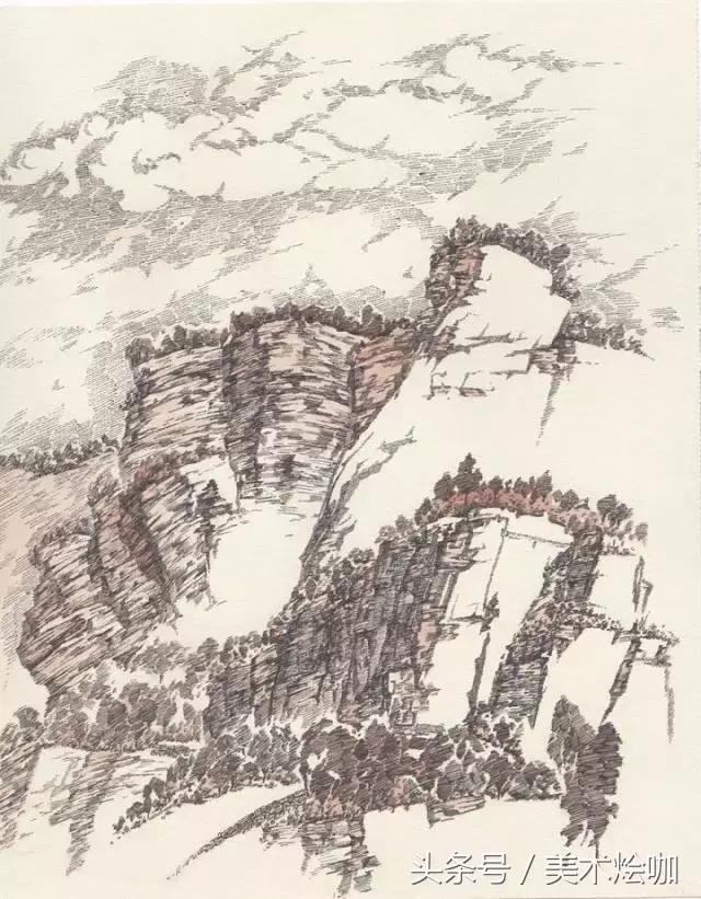 不常见的速写风景作品,速写画风景既简单又好看