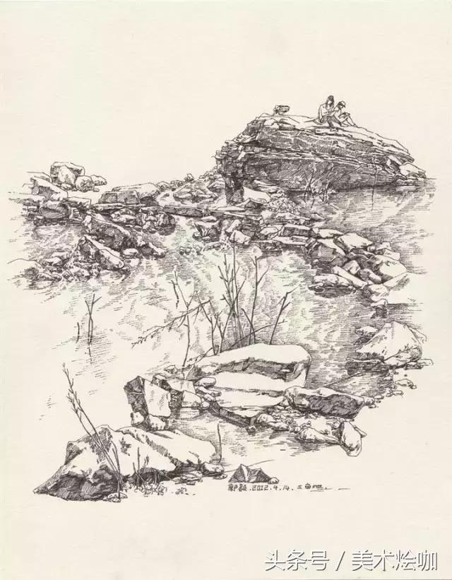 不常见的速写风景作品,速写画风景既简单又好看