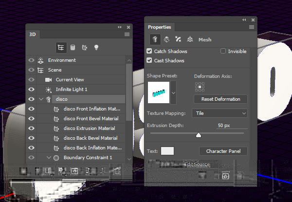 ps制作环形发光字,ps怎么做夜晚发光字效果图