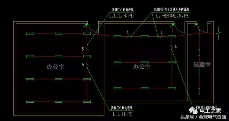 电气平面图导线根数怎么看,照明回路图导线根数怎么算