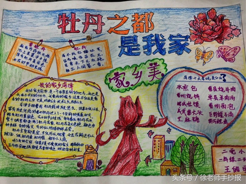 谁不说咱家乡美手抄报,祖国好家乡美手抄报