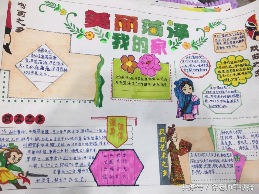 谁不说咱家乡美手抄报,祖国好家乡美手抄报