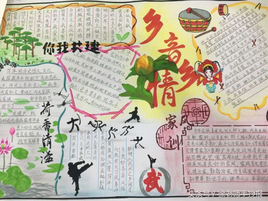 谁不说咱家乡美手抄报,祖国好家乡美手抄报