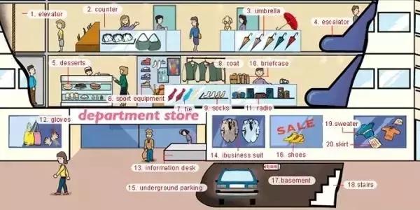 英语老师分享:34张图让孩子记住英语中所有生活词汇!太实用了!