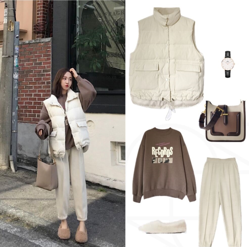 为秋冬添动力为短外套打call,棉马甲百搭又保暖